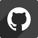 Shadow, Social, square, media, Github DarkSlateGray icon