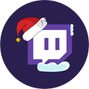 stream, christmas, Twitch MidnightBlue icon