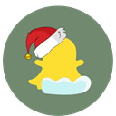 Snow, christmas, Snapchat, Social Gray icon