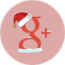 g, christmas, santa hat, Snow Tan icon