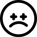 Lonely, Gestures, sad, Depression, unhappy, sadness Black icon