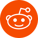 Logo, Circle, Reddit, Social, share, media OrangeRed icon