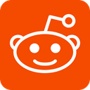 Logo, Social, Reddit, media, square, share OrangeRed icon
