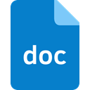 Doc, Extension, Format, document, File DodgerBlue icon