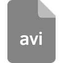 Format, document, File, Extension, Avi Gray icon