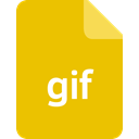 Extension, Ducument, Format, File, Gif, Filetype Gold icon
