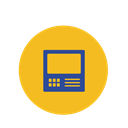 phone, Social, Business, web, media, network, Mobile Goldenrod icon