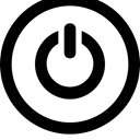 on off, on, turn on, interface, turn off, off Black icon