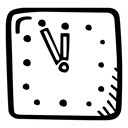 watch, hour, time, timer, Alarm, Clock Black icon