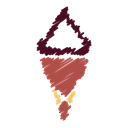 Ice, Icecream, Cream, Ice cream, food, Dessert, scribble Black icon