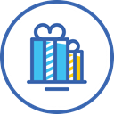 gifts, новый год, christmas, подарки, xmas, gift boxes SteelBlue icon