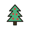 Holidays, christmas, Tree, Christmas tree Black icon