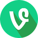 social network, Vine, Logo LightSeaGreen icon