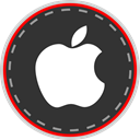 online, media, Social, Apple DarkSlateGray icon