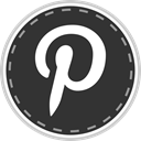 pinterest, media, Social, online DarkSlateGray icon