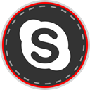 Social, Skype, media, online DarkSlateGray icon