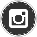 Social, media, Instagram, online DarkSlateGray icon