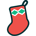 decoration, gift, sock, shoe, christmas, toe, xmas Tomato icon