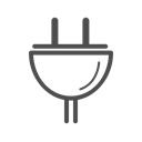 plugin line icon, plug, plugin icon, plug icon Black icon