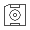 floppy disk line icon, Floppy, Disk, Floppy disk, floppy disk icon Black icon