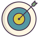 shoot, bullseye, Center, Target, Arrow, Aim OldLace icon