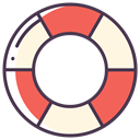 Faq, help, Lifesaver, lifebuoy, Service, Info, support Black icon