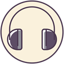 sound, music, play, volume, Headphones, Audio, Headphone Beige icon