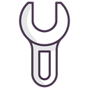 fixing, tools, Wrench, Building, Fix, repair, Screwdriver Black icon