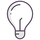 bulb, Check, Light bulb, good idea, Electric, new idea Black icon
