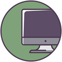 monitor, Computer, screen, Display, pc, pc components DarkSeaGreen icon
