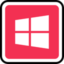 media, Social, windows, online Crimson icon