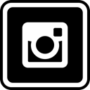 media, Social, Instagram, online Black icon