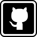 online, Github, media, Social Black icon