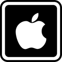 online, Social, media, Apple Black icon