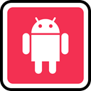 Android, media, online, Social Crimson icon