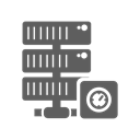 Server, Hosting, Database, timer, network DimGray icon