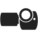 player, video, picture, Camera, image, film Black icon