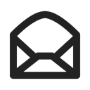 Email, open, Message, Letter, mail, envelope Black icon