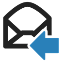 mail, Email, Letter, envelope, Message, In Black icon