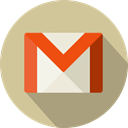 Circle, Material, Logo, Email, mail, gmail Tan icon
