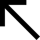 Upwards, Directions, Top Left, Pointer, Direction, Arrows, directional Black icon