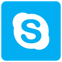 Skype icon DeepSkyBlue icon