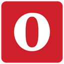 Orange, O, Opera Crimson icon