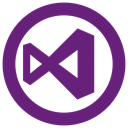 studio, visual, microsoft, windows icon Purple icon