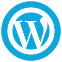 wp icon, Wordpress DarkTurquoise icon
