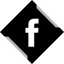 Social, Facebook, online, media Black icon