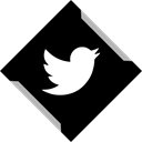 media, online, Social, twitter Black icon