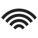 Connection, Access point, wi-fi Black icon