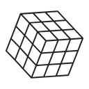 Game, Puzzle, Challenge, rubik Black icon