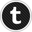 Social, media, online, Tumblr DarkSlateGray icon